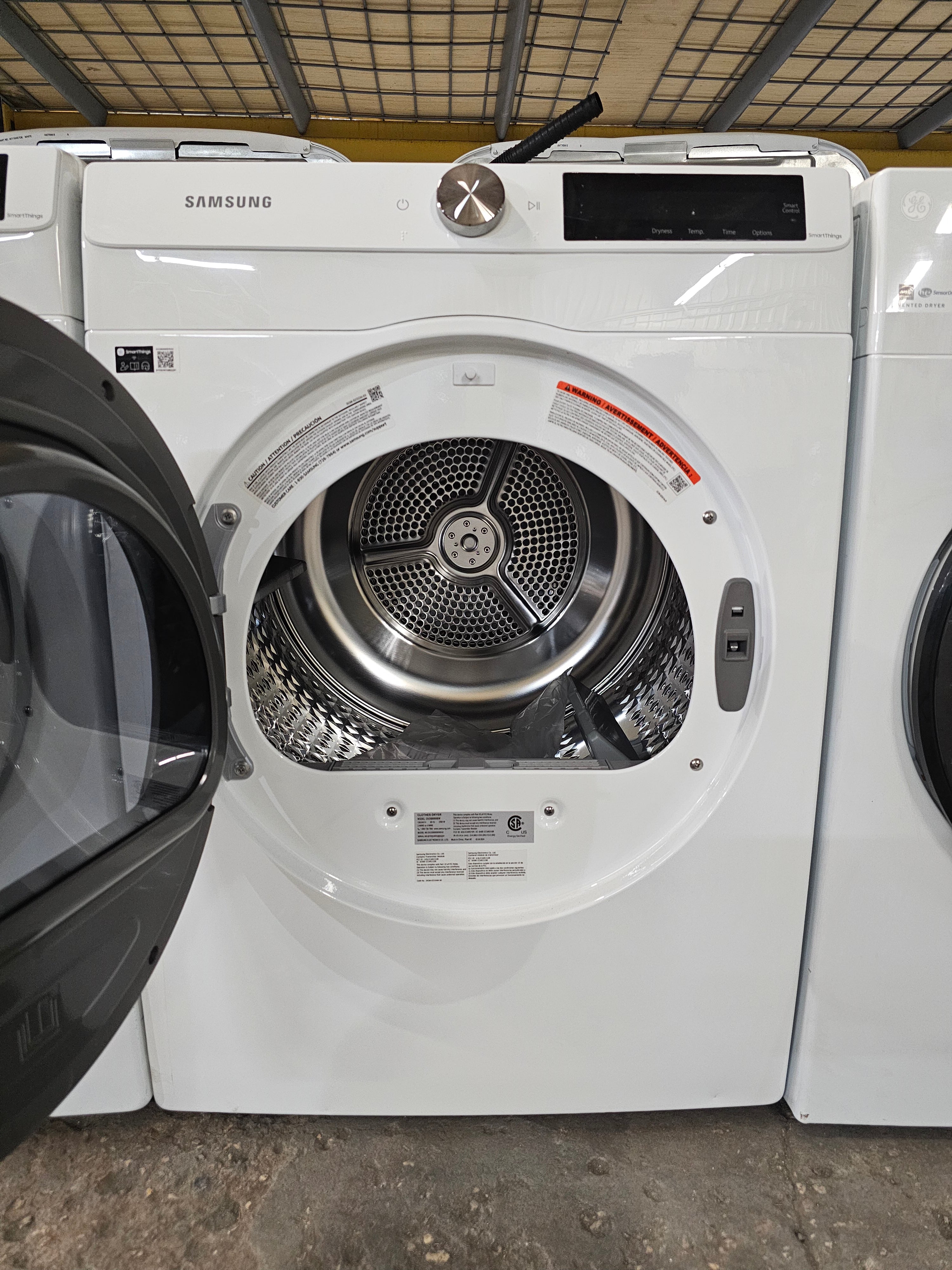 Samsung - 4.0 Cu. Ft. Stackable Smart Electric Dryer with AI Smart Dial - White